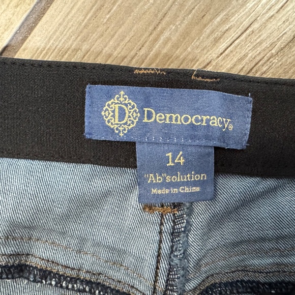 Democracy “Ab”solution Jegging Jeans Size 14 Dark Indigo Stretch - Picture 6 of 8
